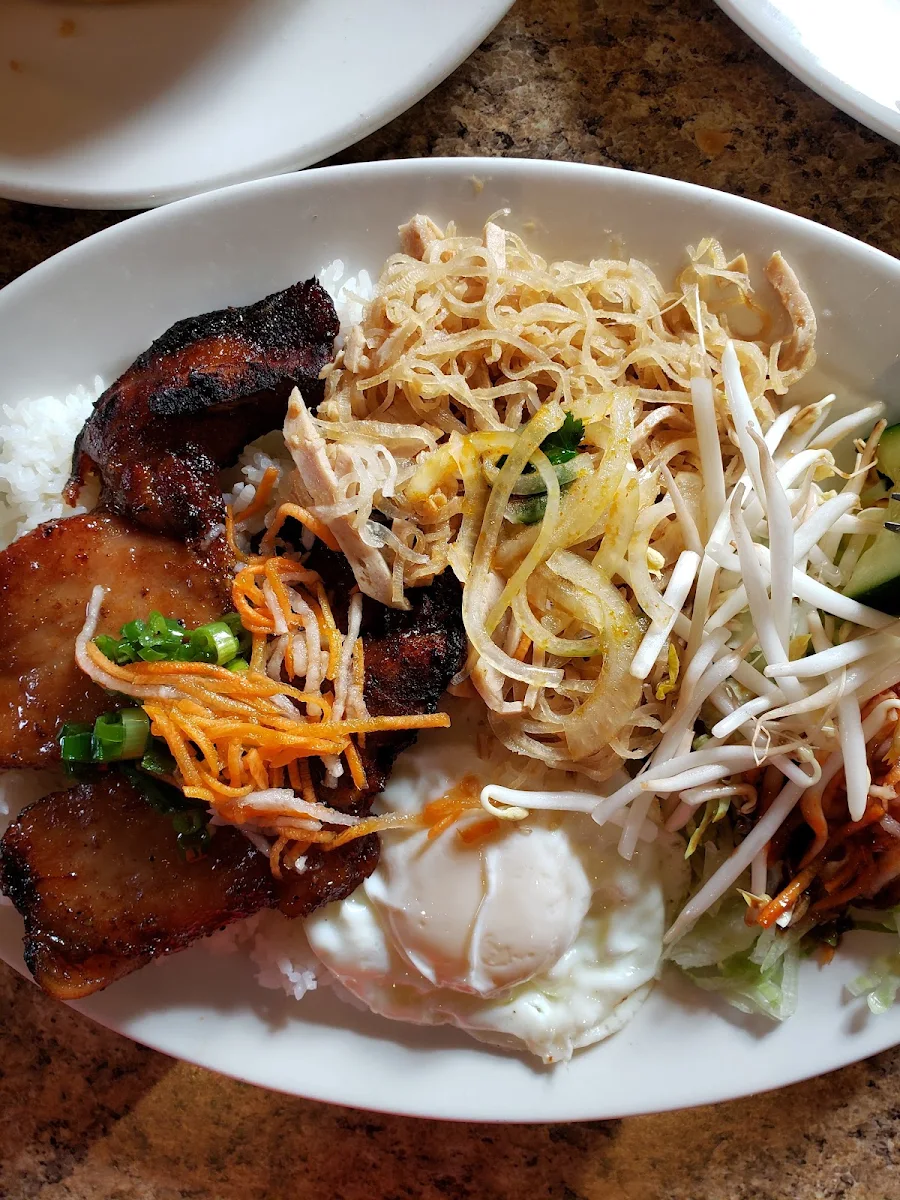 Pork Chop Egg and Rice