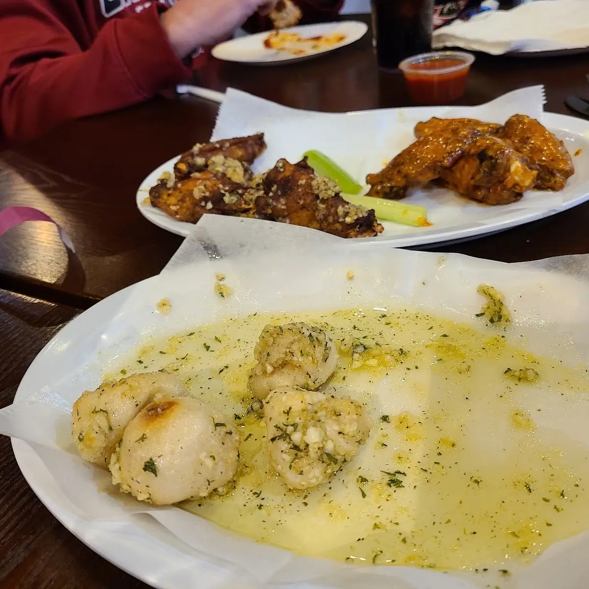 Wings and Garlic Knots