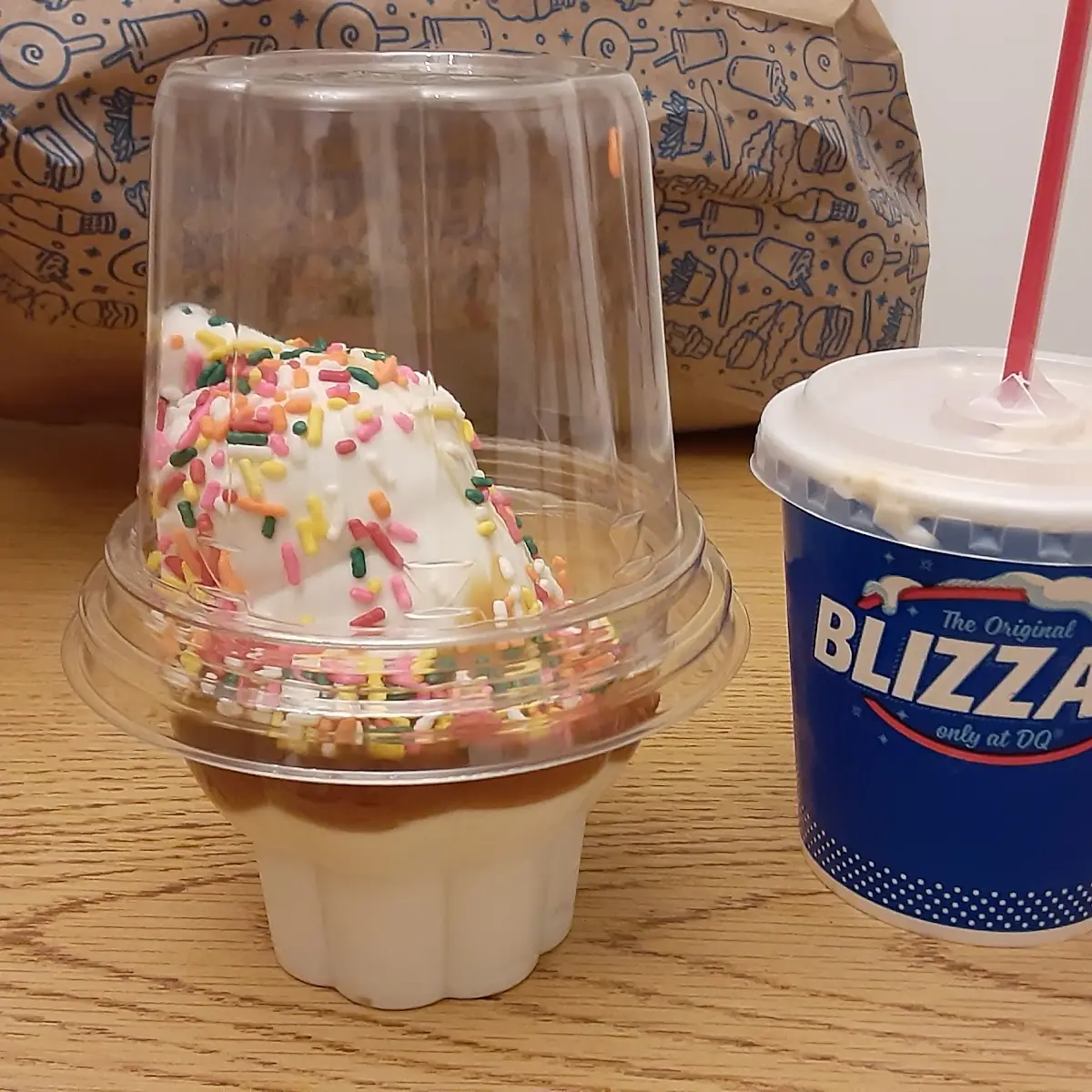 Soft Serve and a Mini Blizzard