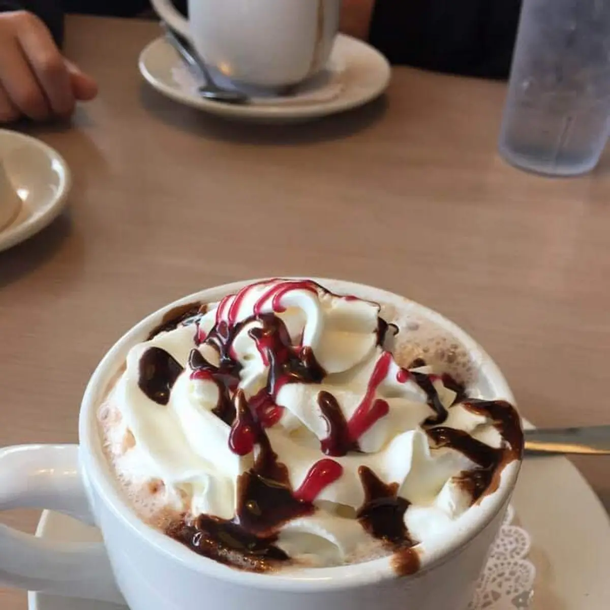 Hot Chocolate Raspberry Cheesecake