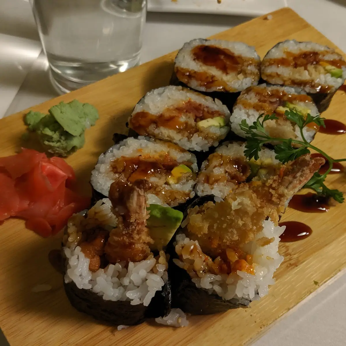 Sushi Rolls with Sauce