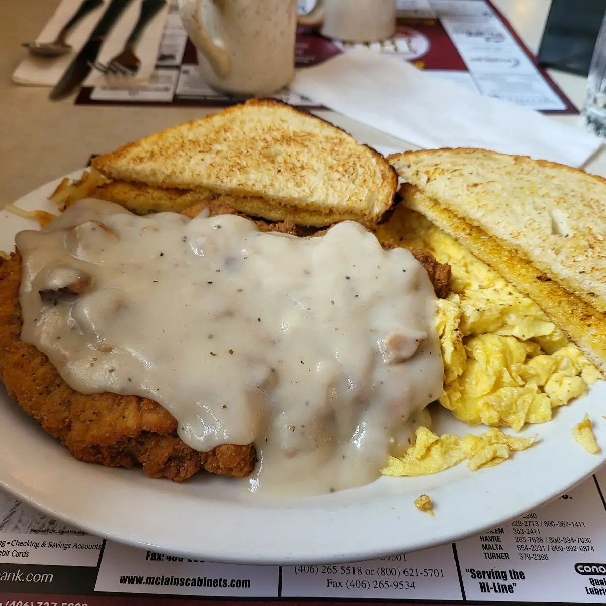 Chicken Fried Steak and Eggs