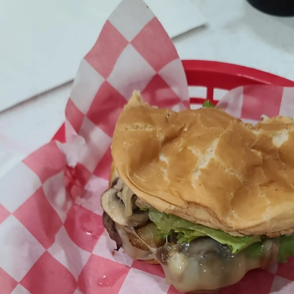 Mushroom Swiss Burger