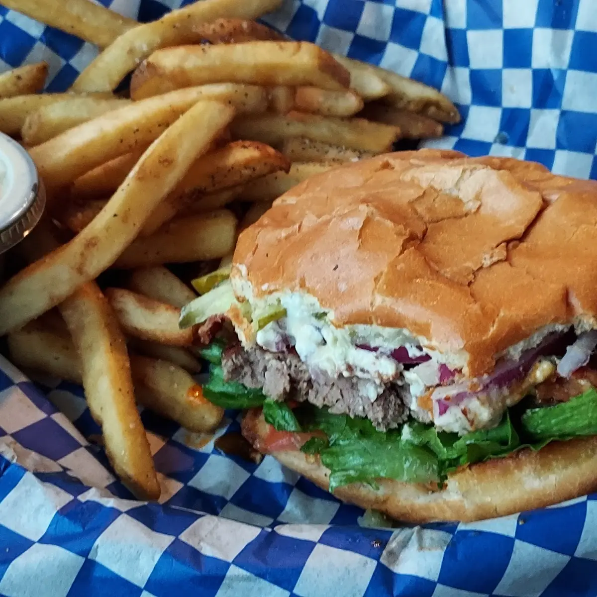 Black and Blue Burger