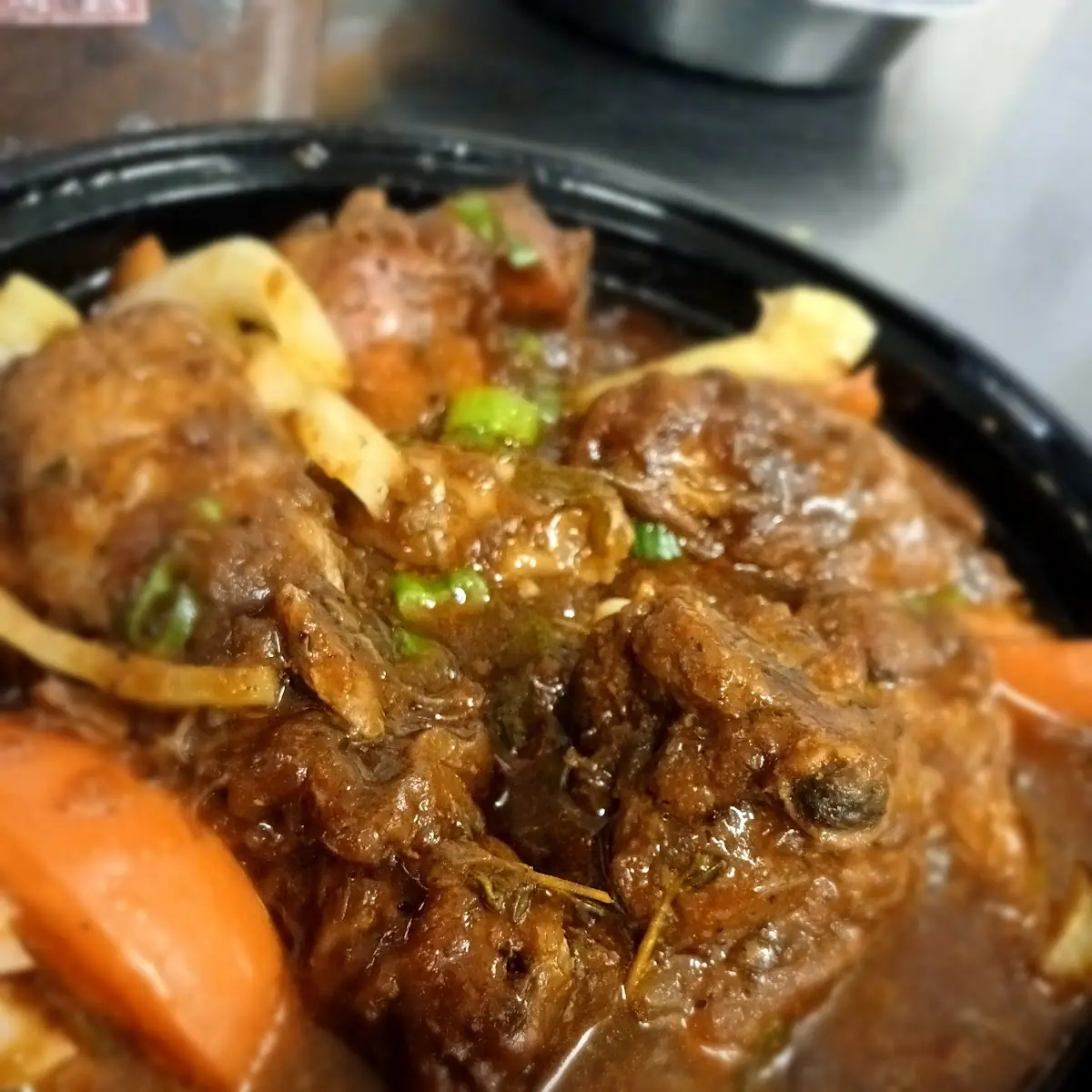 Brown Stew Chicken Lunch