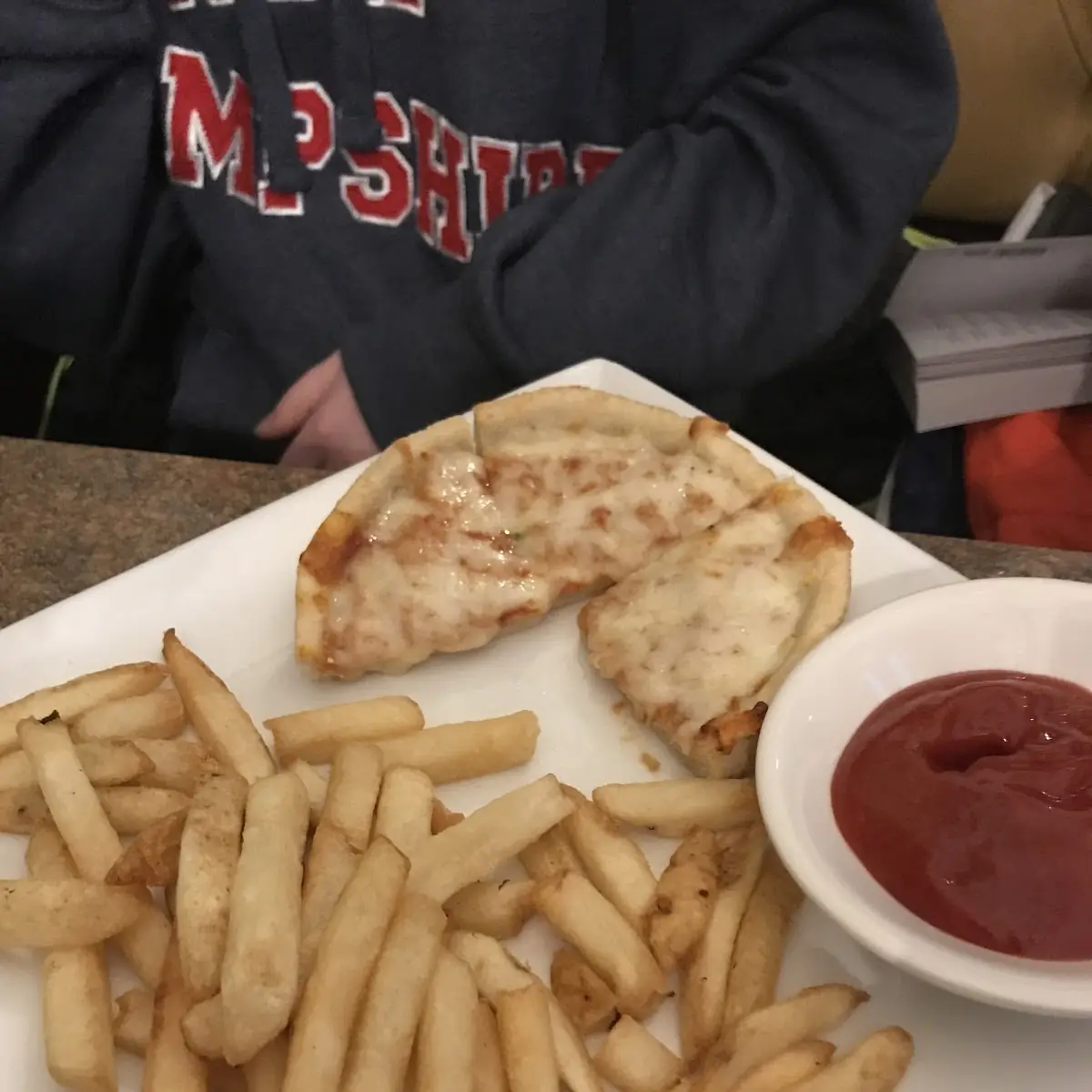 Mini Pizza and Fries