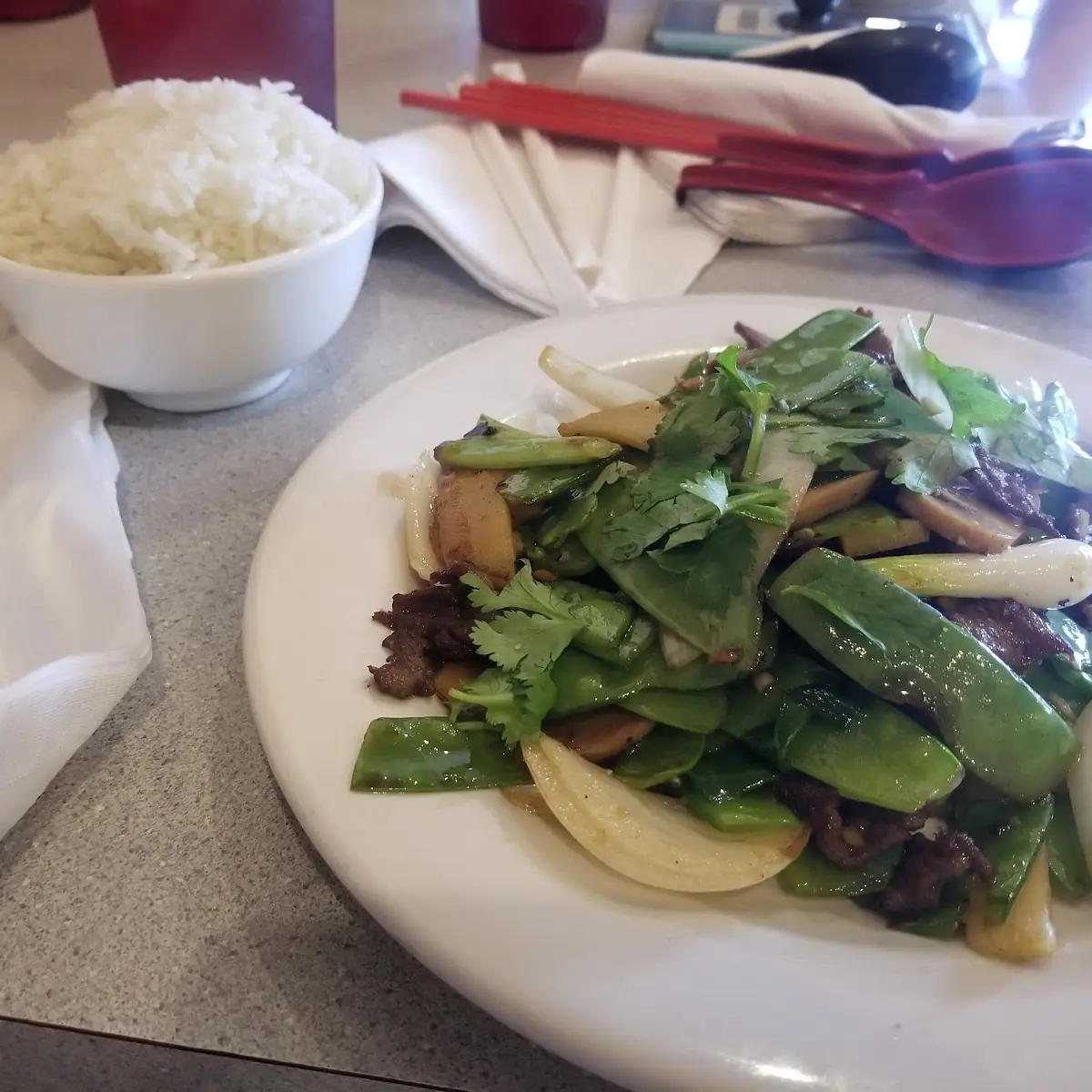 Beef and Pea Pods