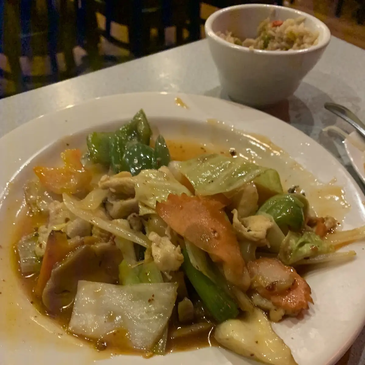 Szechuan Totu Vegetable Delight