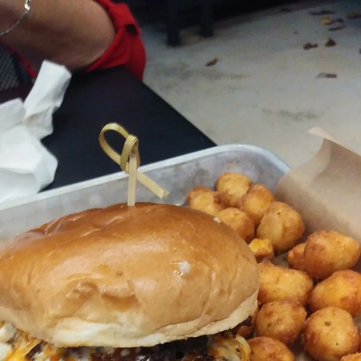 Cheese Curd Bacon Burger