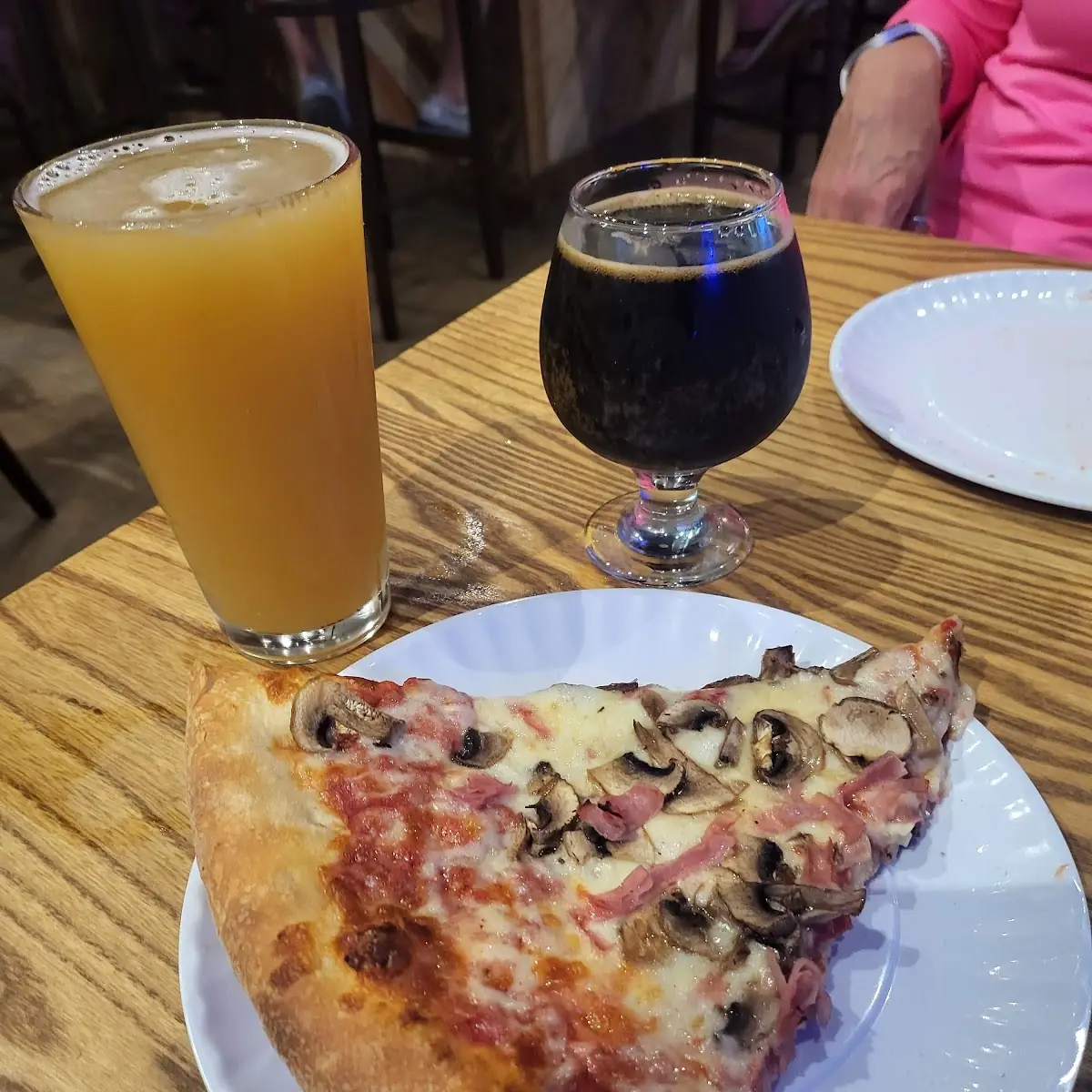 Ham and Mushroom Pizza