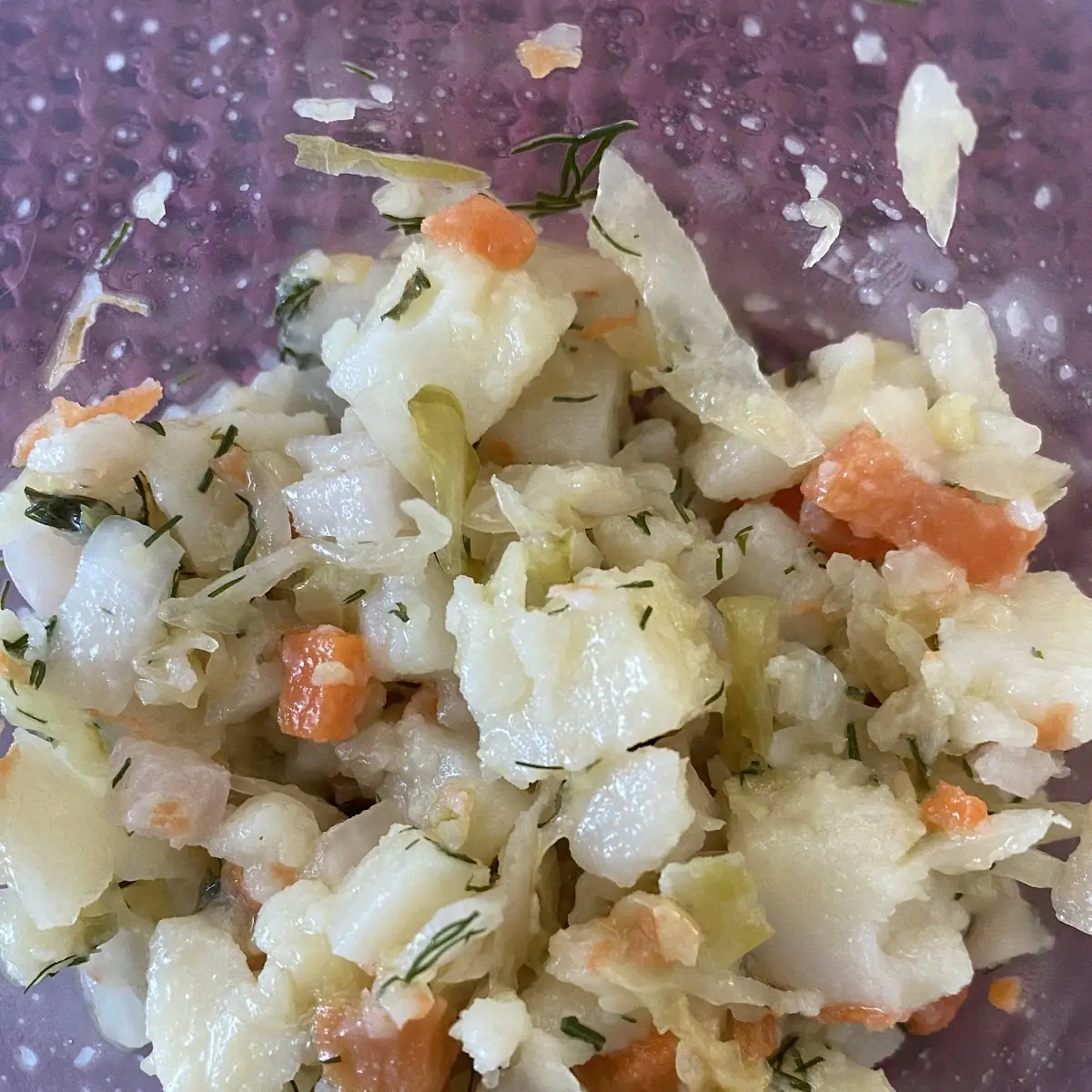 12 pc Potato+Sauerkraut+Bacon handmade frozen pierogi
