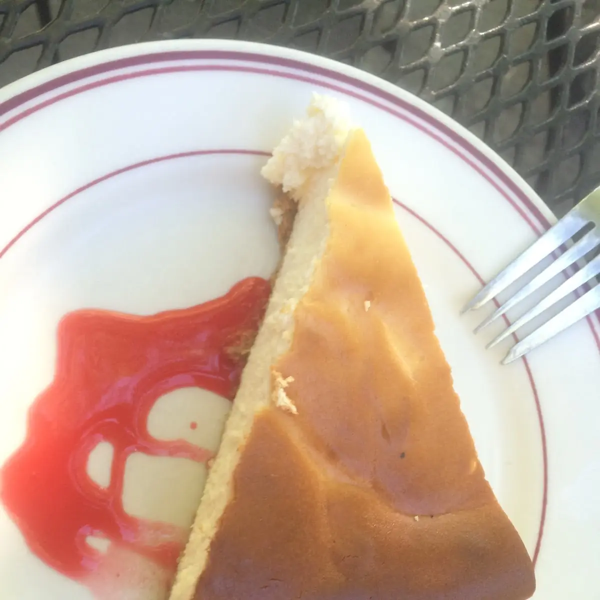Cheese Cake with Strawberry Glaze