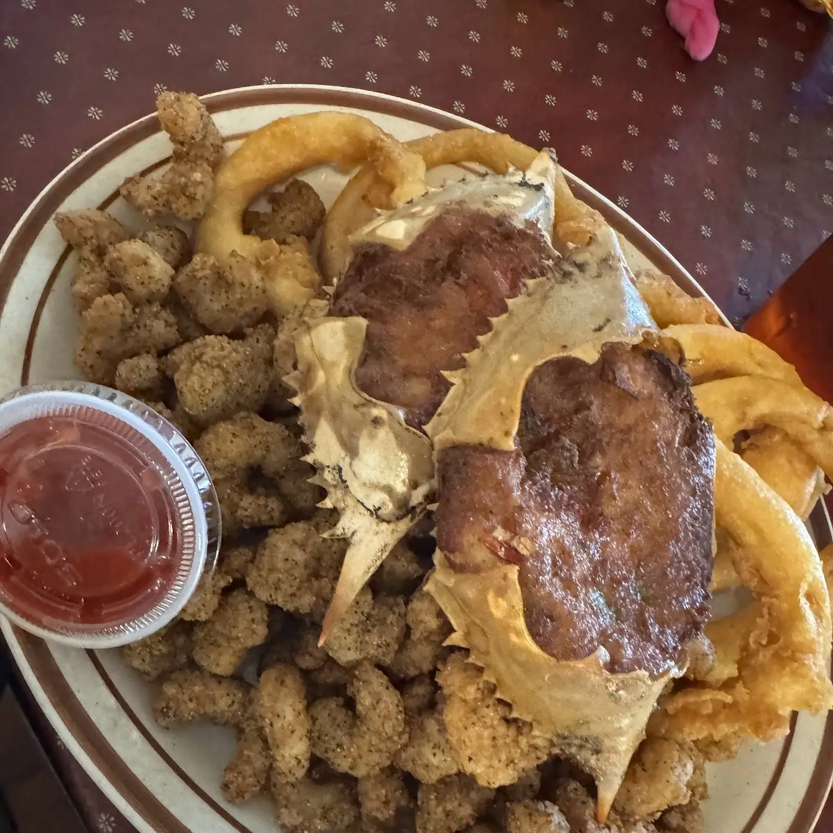 Stuffed Crab and Fried Shrimp Combo