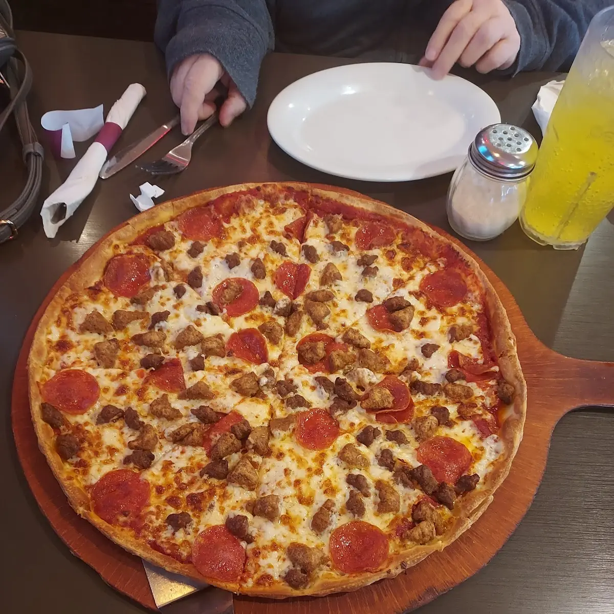 Peperoni and Bacon Thin Crust