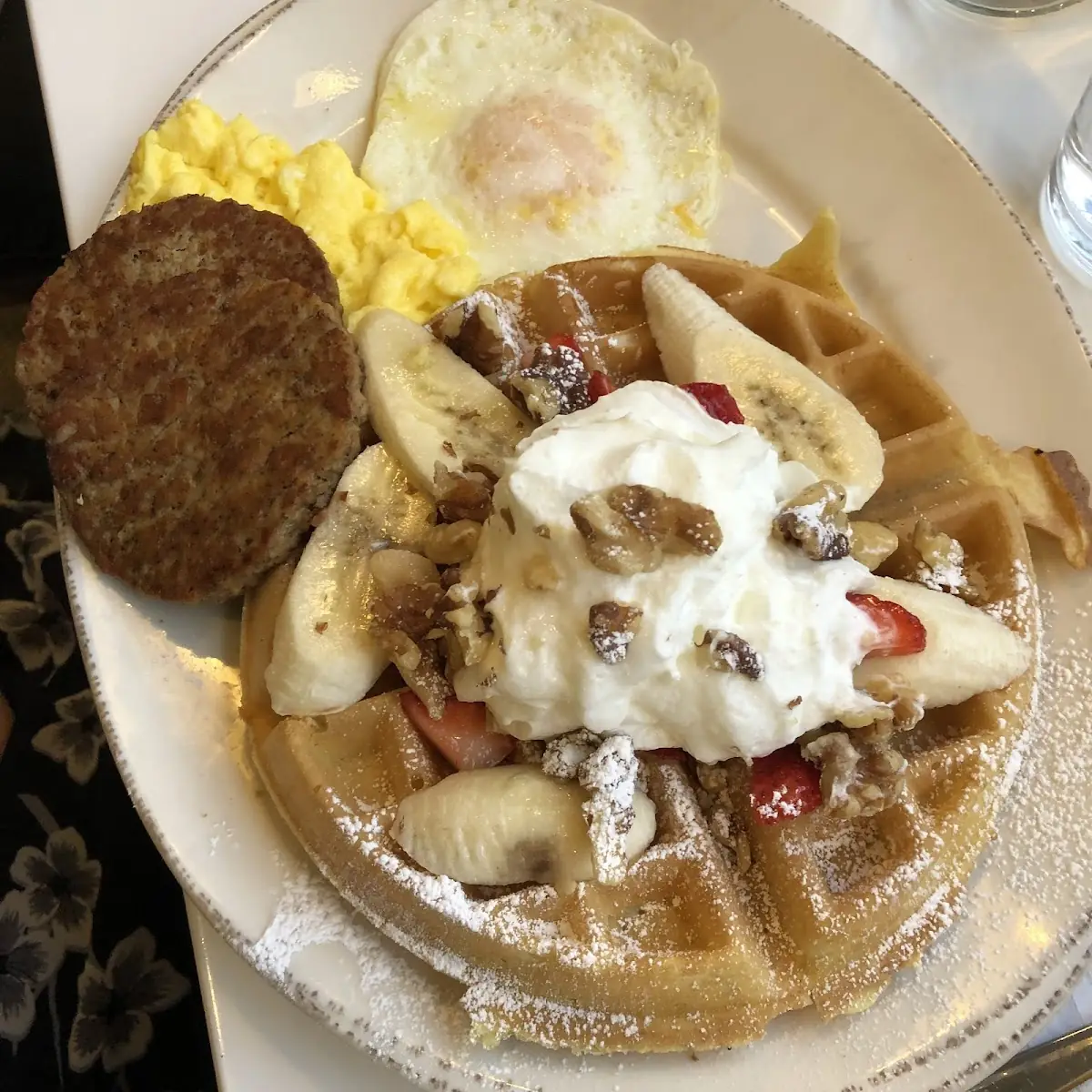Strawberry Banana Waffle