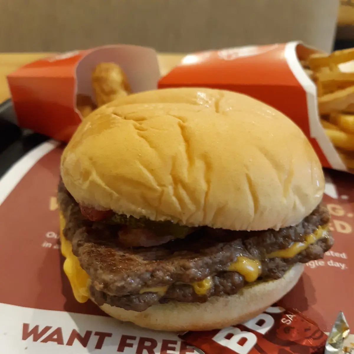 Junior Bacon Double Cheeseburger