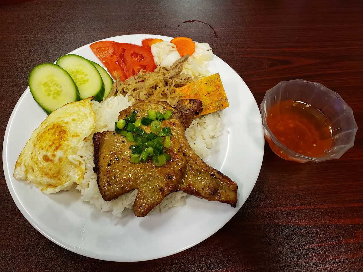 Pork Chop Rice Plate