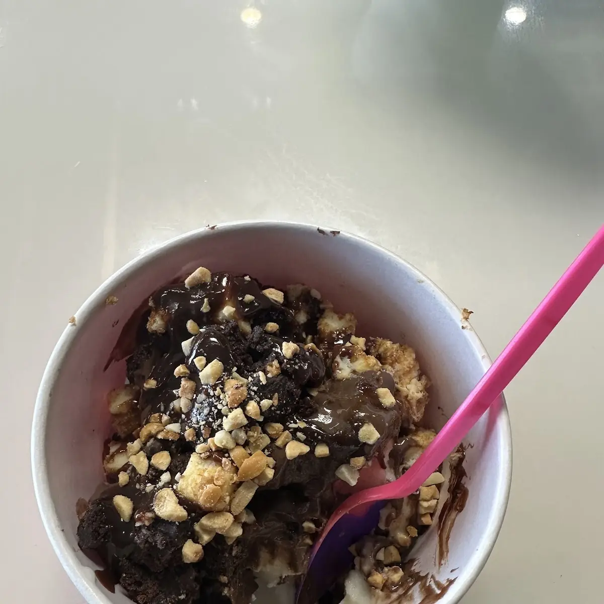 Brownie and Vanilla Soft Serve