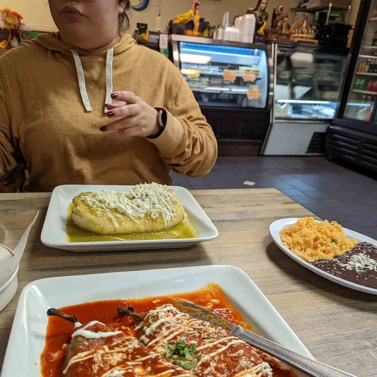 Chiles Rellenos Platter