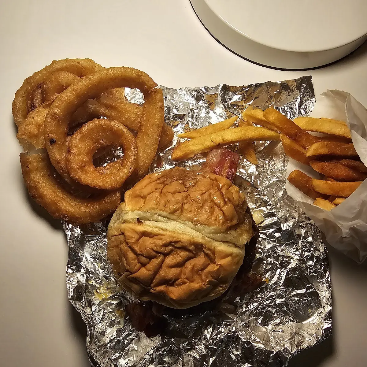 Double Cheeseburger Onion Rings