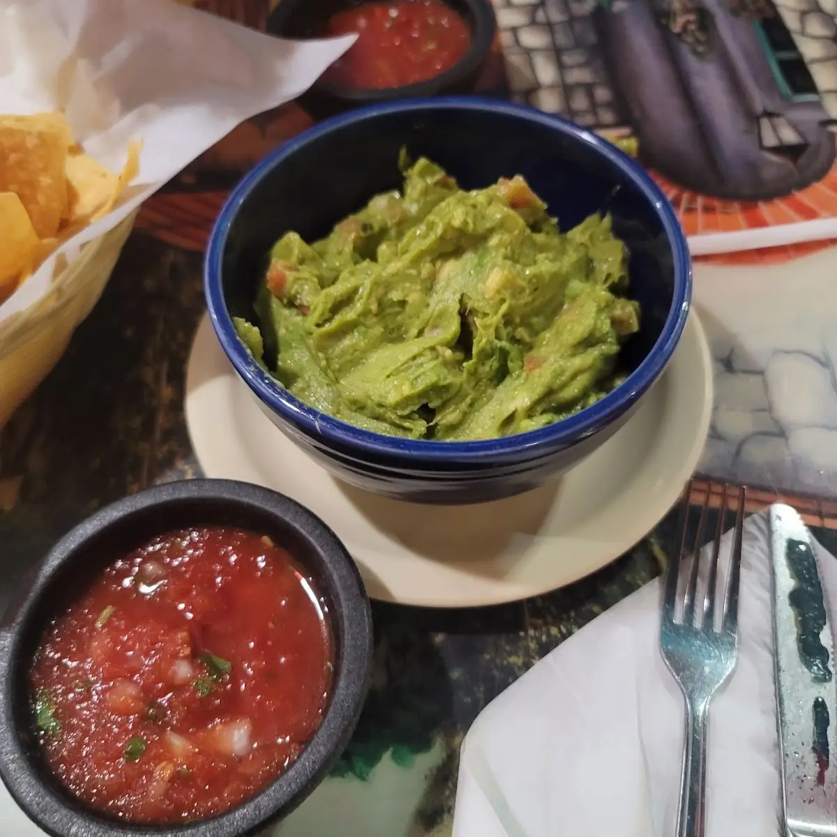 Chips Salsa and Guacamole
