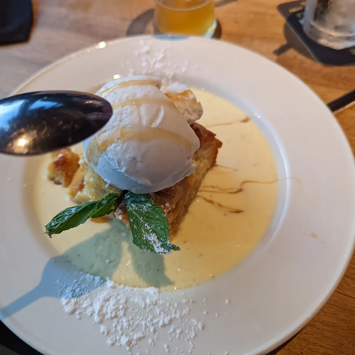Bread Pudding with Crème Anglaise