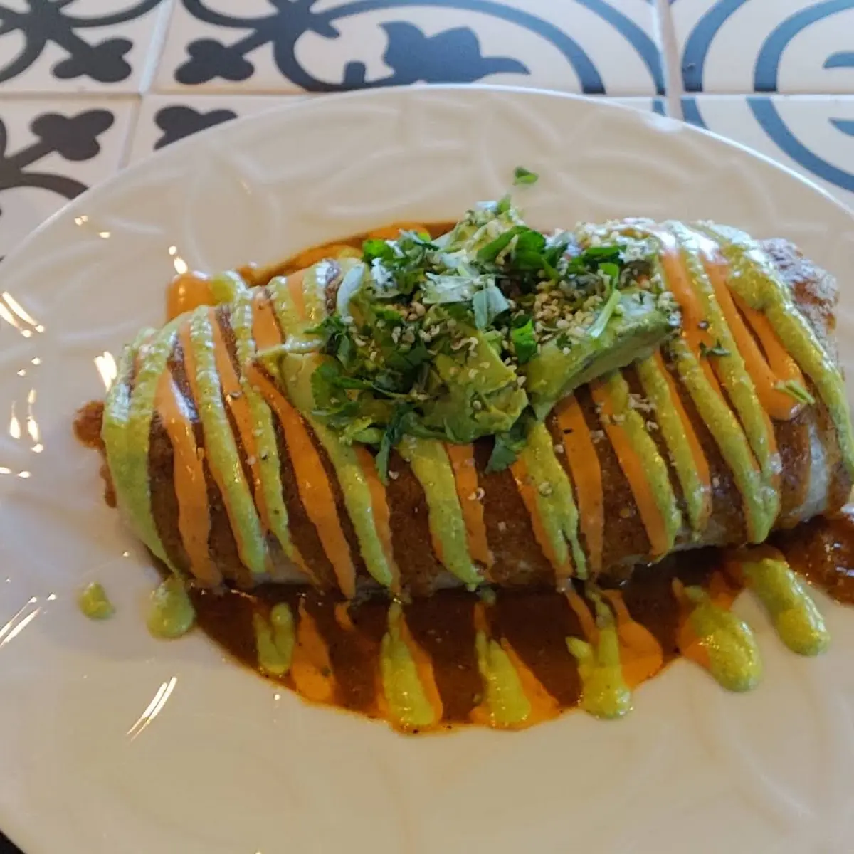 Barrie Burrito with Jackfruit Pollo