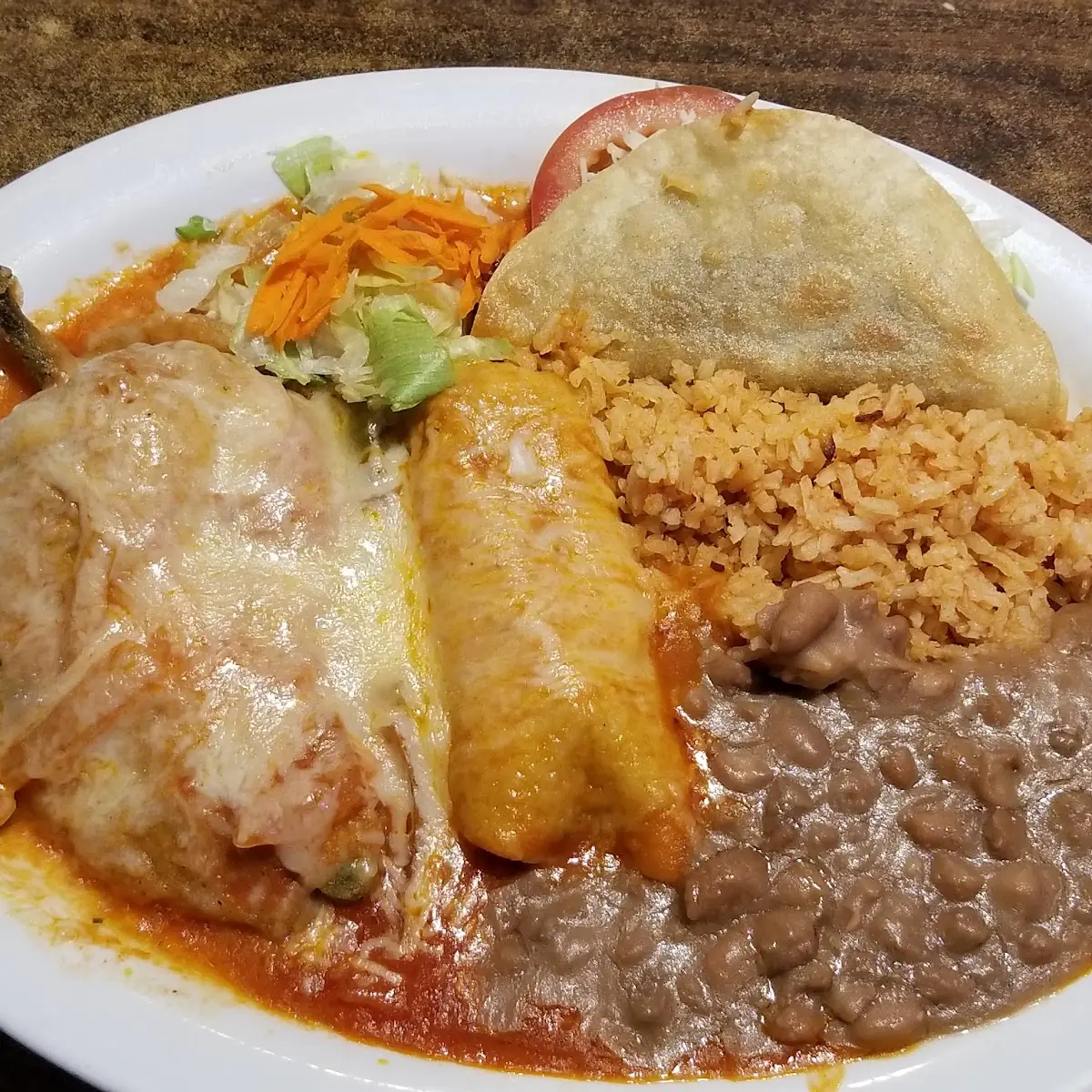 Combo Plate Chili Relleno Enchilada Taco