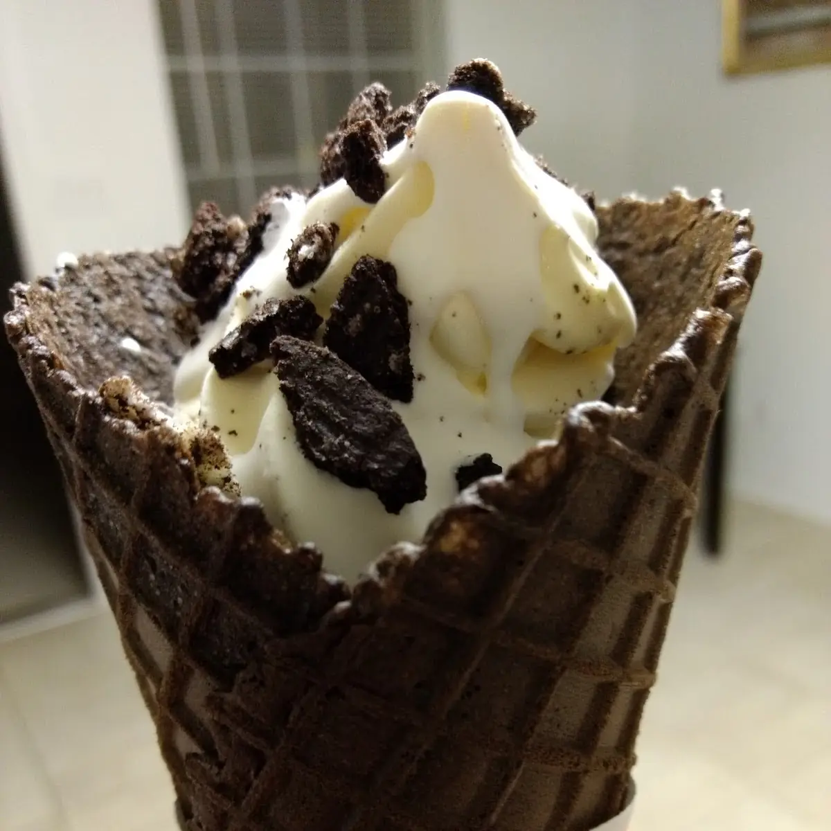 Oreo Cookie Ice Cream Cone