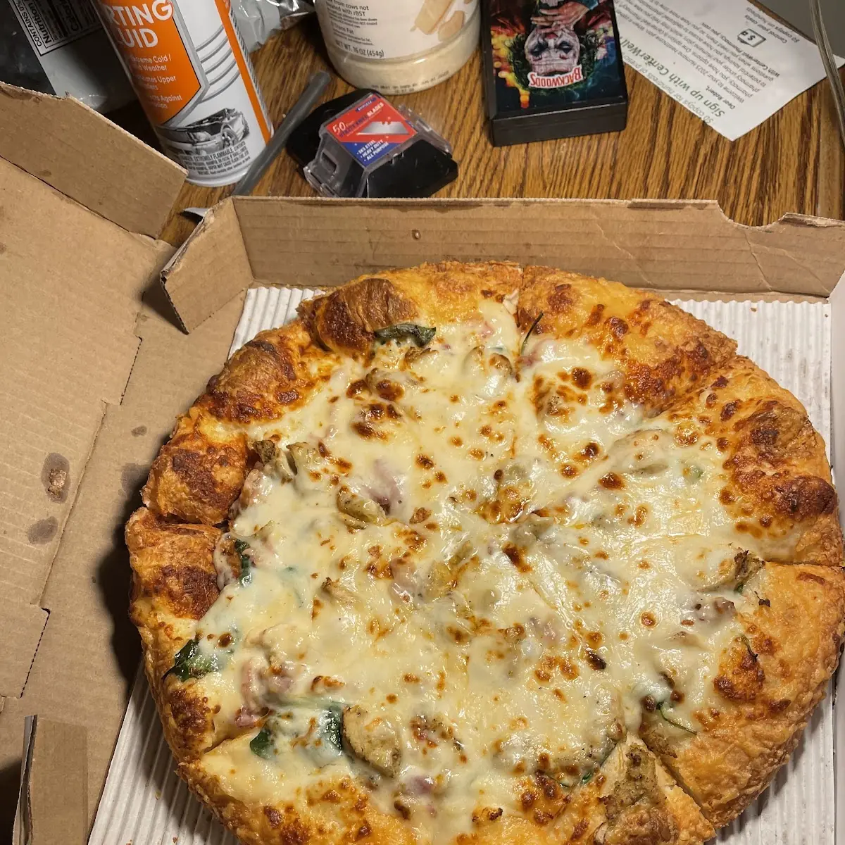 Chicken Alfredo Pizza