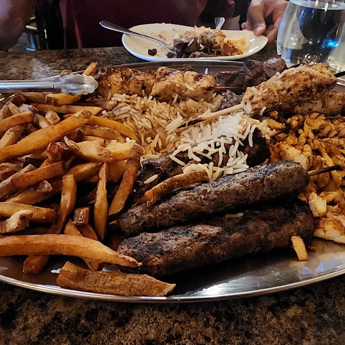 BBQ Platter, Tabouli by Eddy's