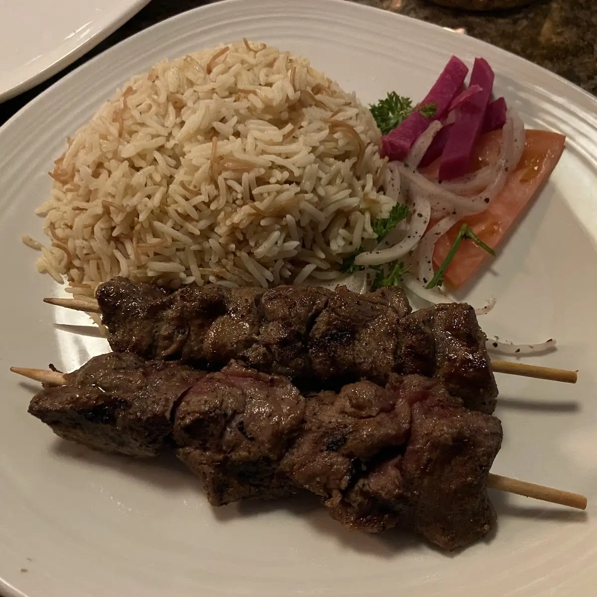 Beef Shish Kabob Wrap, Tabouli by Eddy's