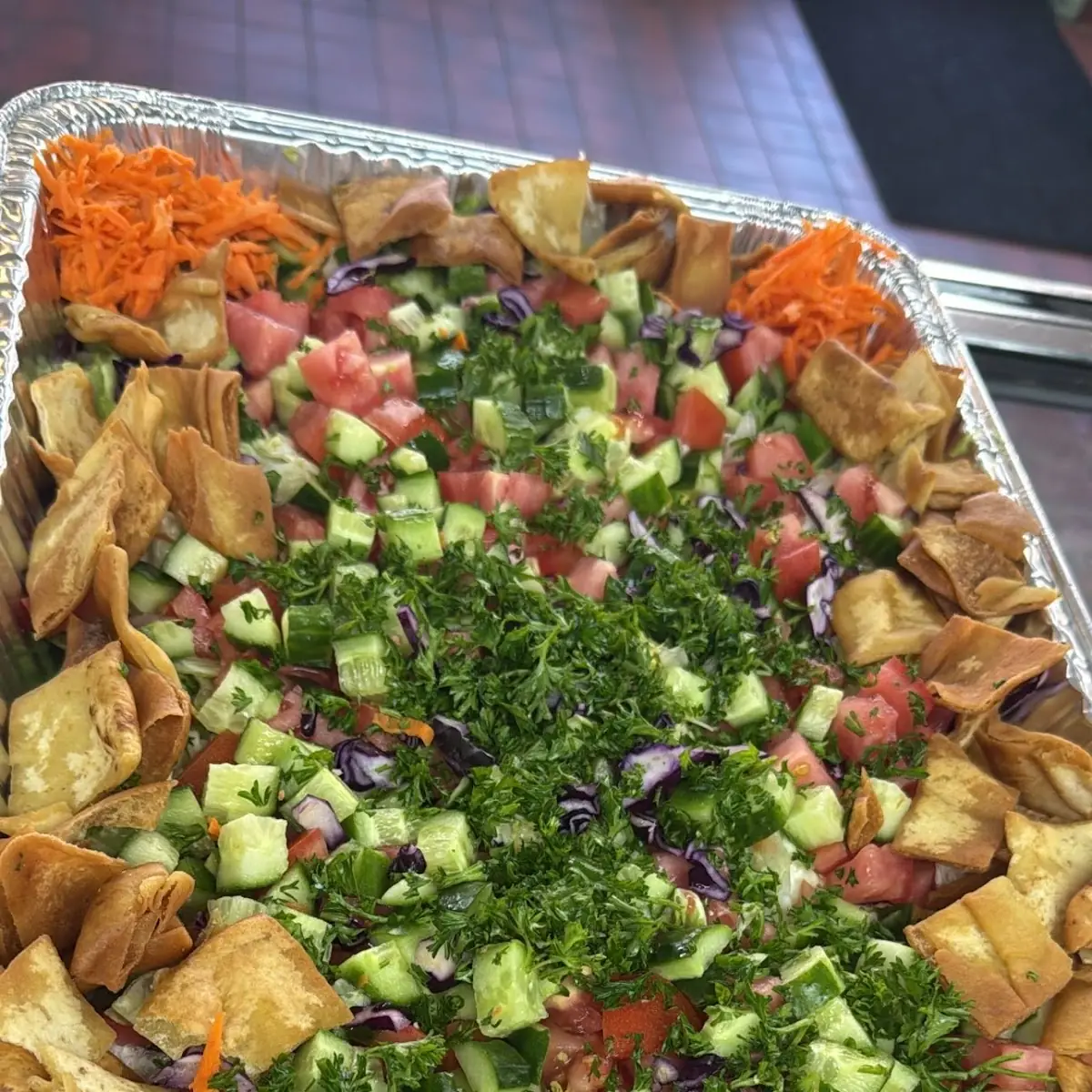 Half Tray Salad Fatouch