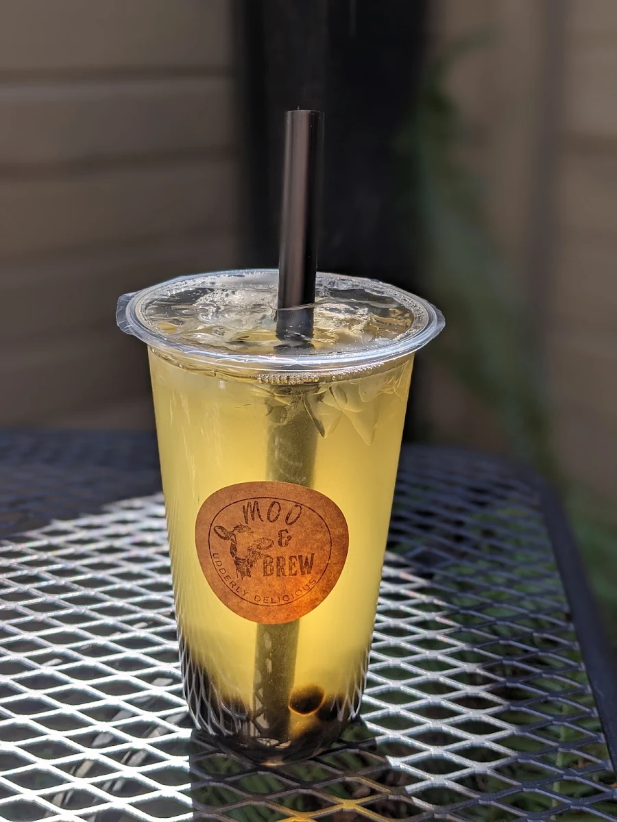 Lychee Green Tea with Boba