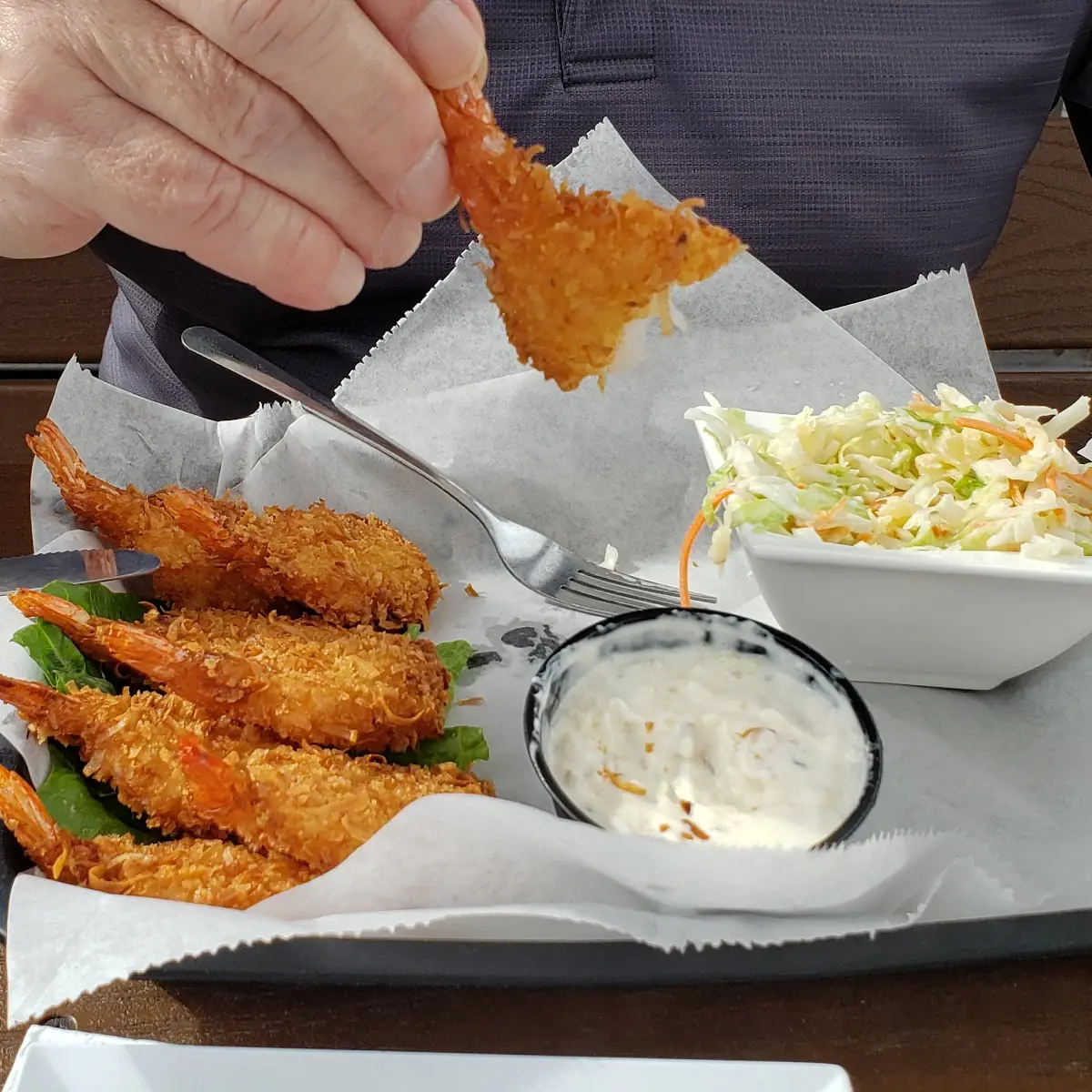 Coconut Shrimp Basket