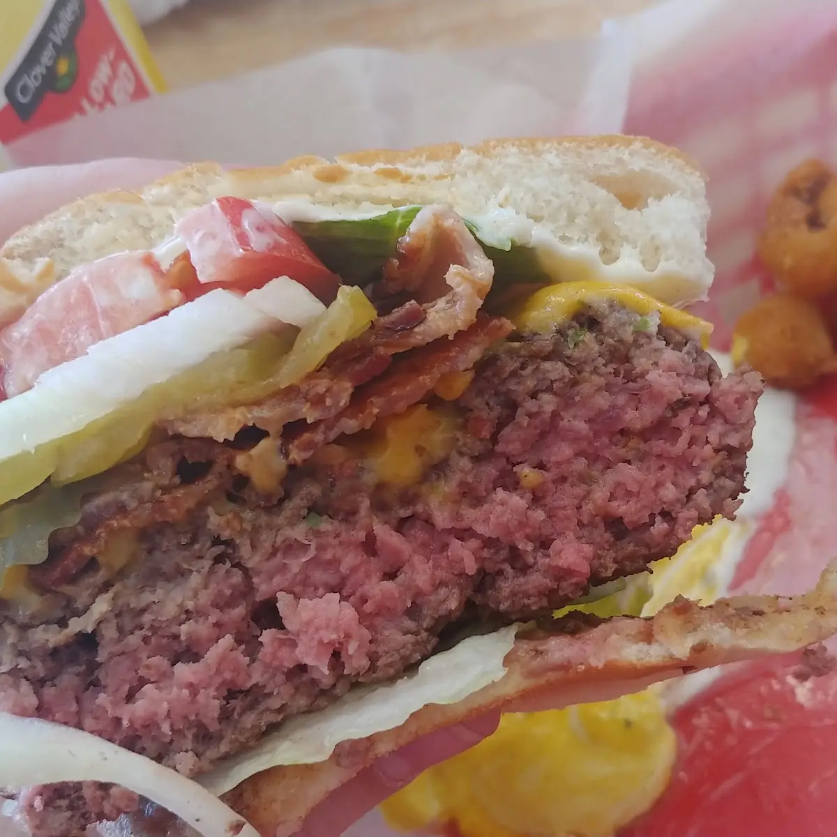 Bacon Cheeseburger Pink on Purpose