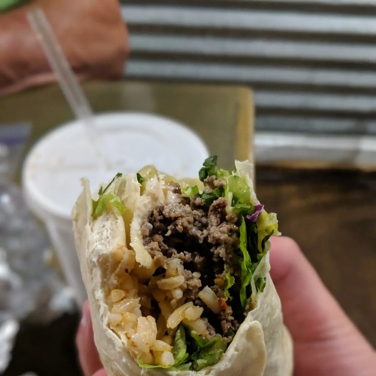 Ground Beef Burrito