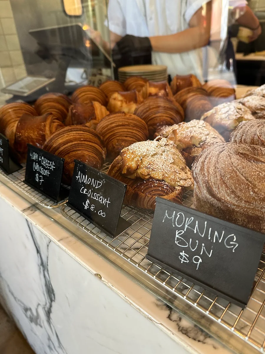 Iced Cinnamon Rolls and Pastry Display