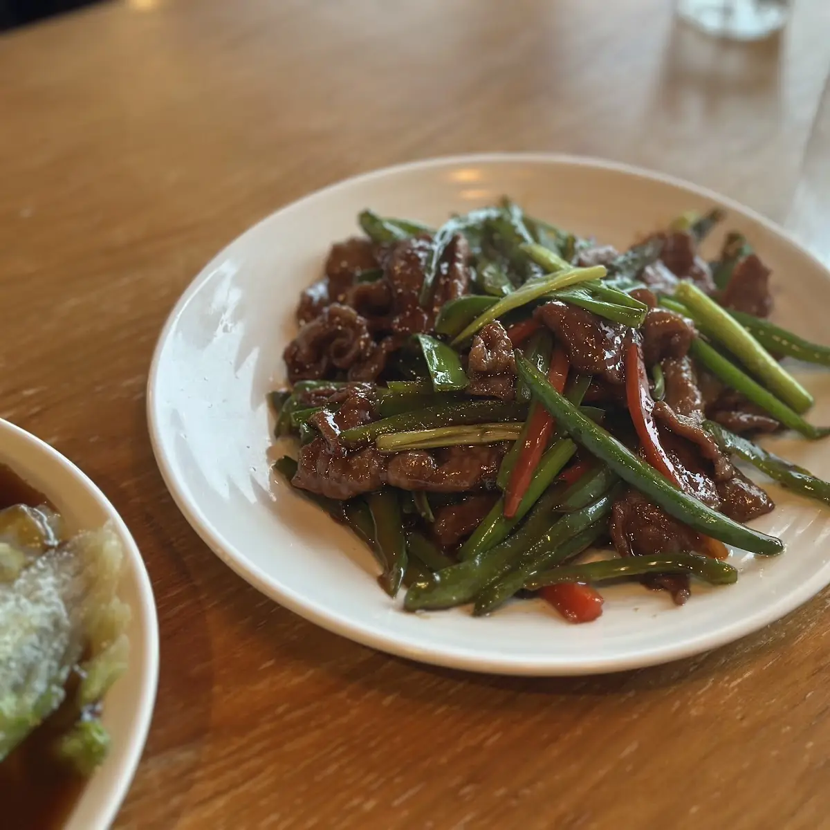 Mongolian Beef Spicy with Red Pepper