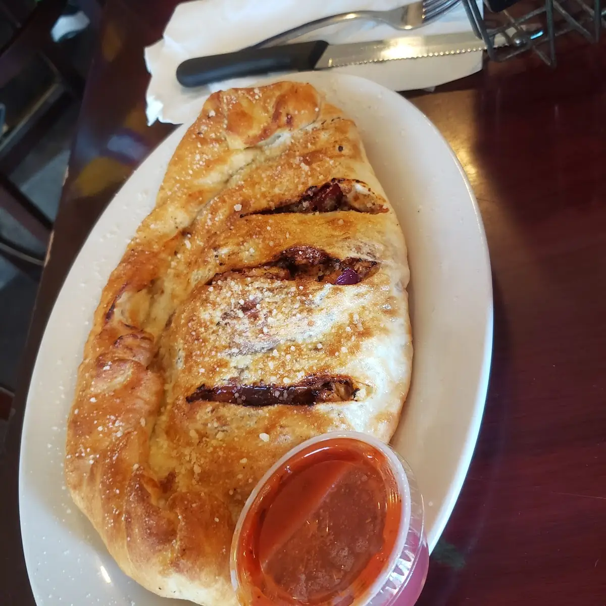 Chicken Barbecue Calzone