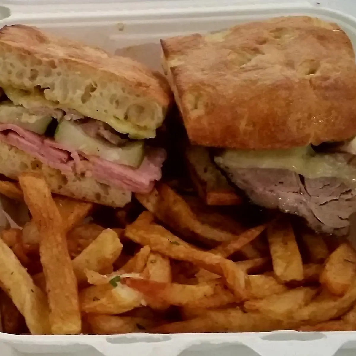 Cuban Sandwich with Fries