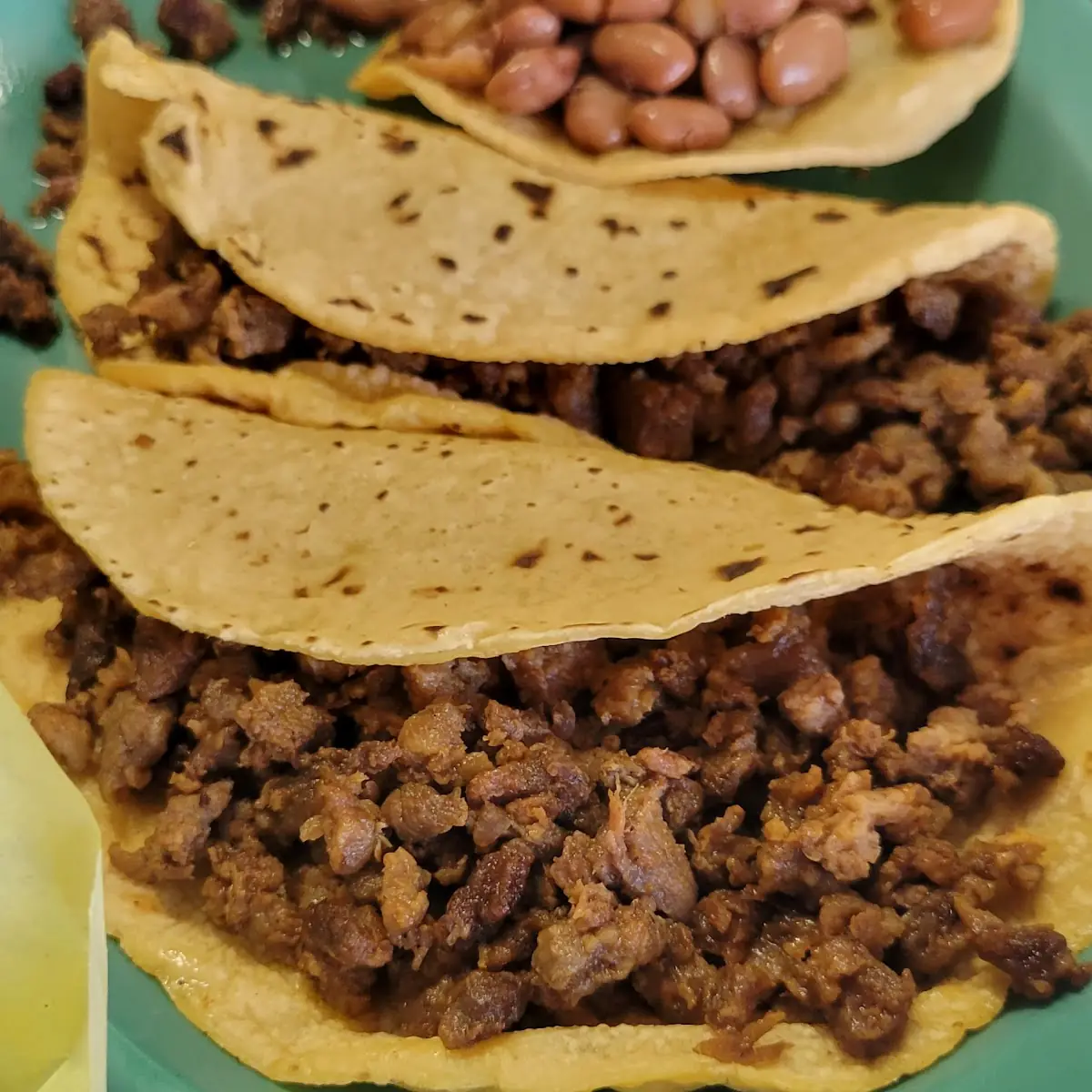 Tacos De Carne Asada on Freshly Made Tortillas