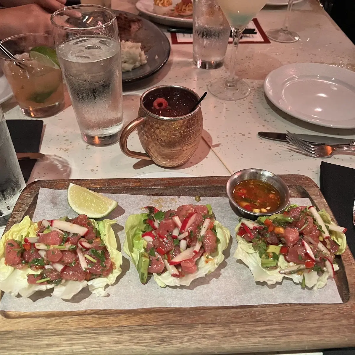 Ahi Tuna Lettuce Cups