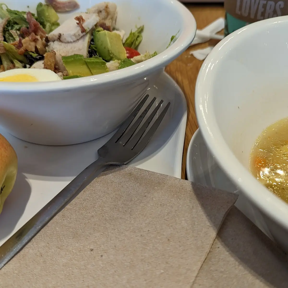 Chicken Noodle Soup and Salad