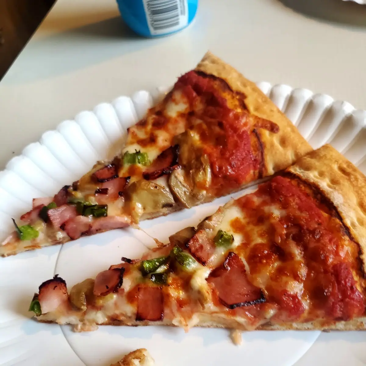 Ham Mushroom & Green Peppers