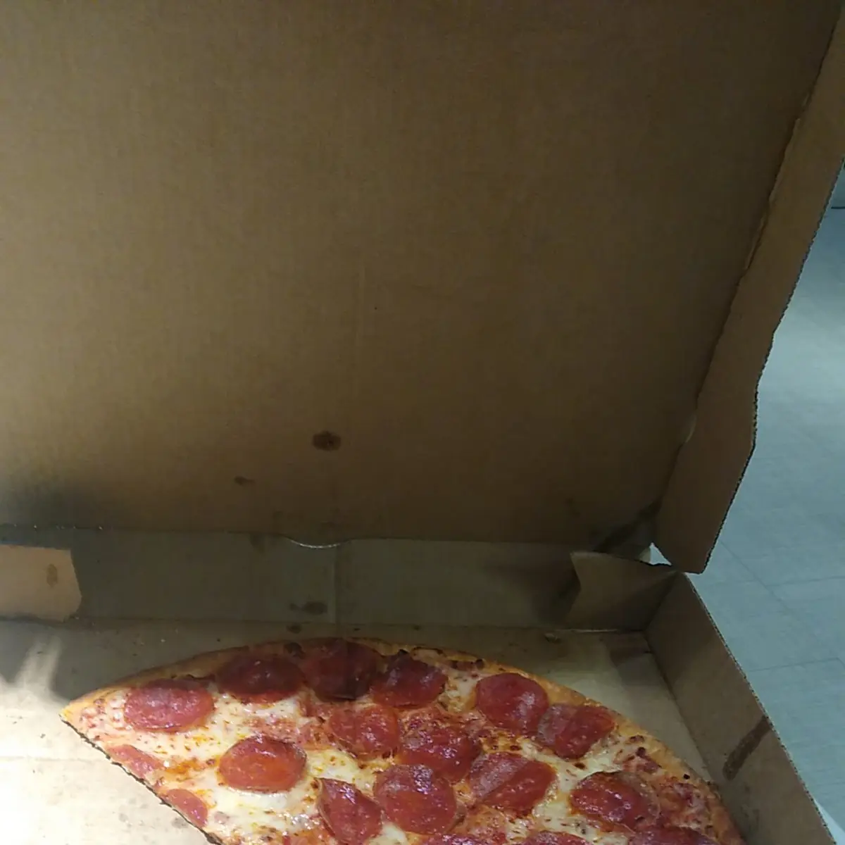 Thin Crust Cheese and Pepperoni Pizza
