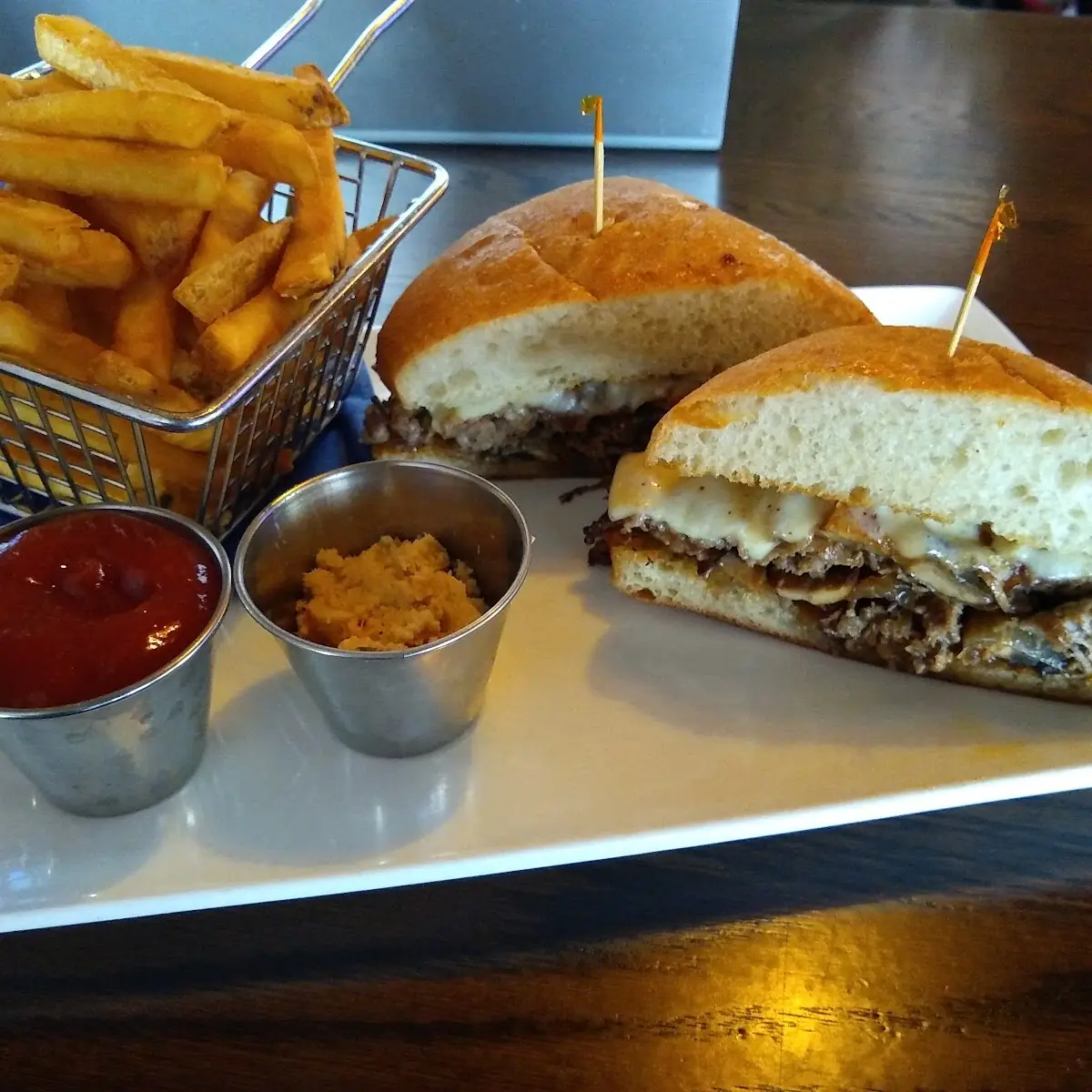 Shaved Steak Sandwich with Mushrooms