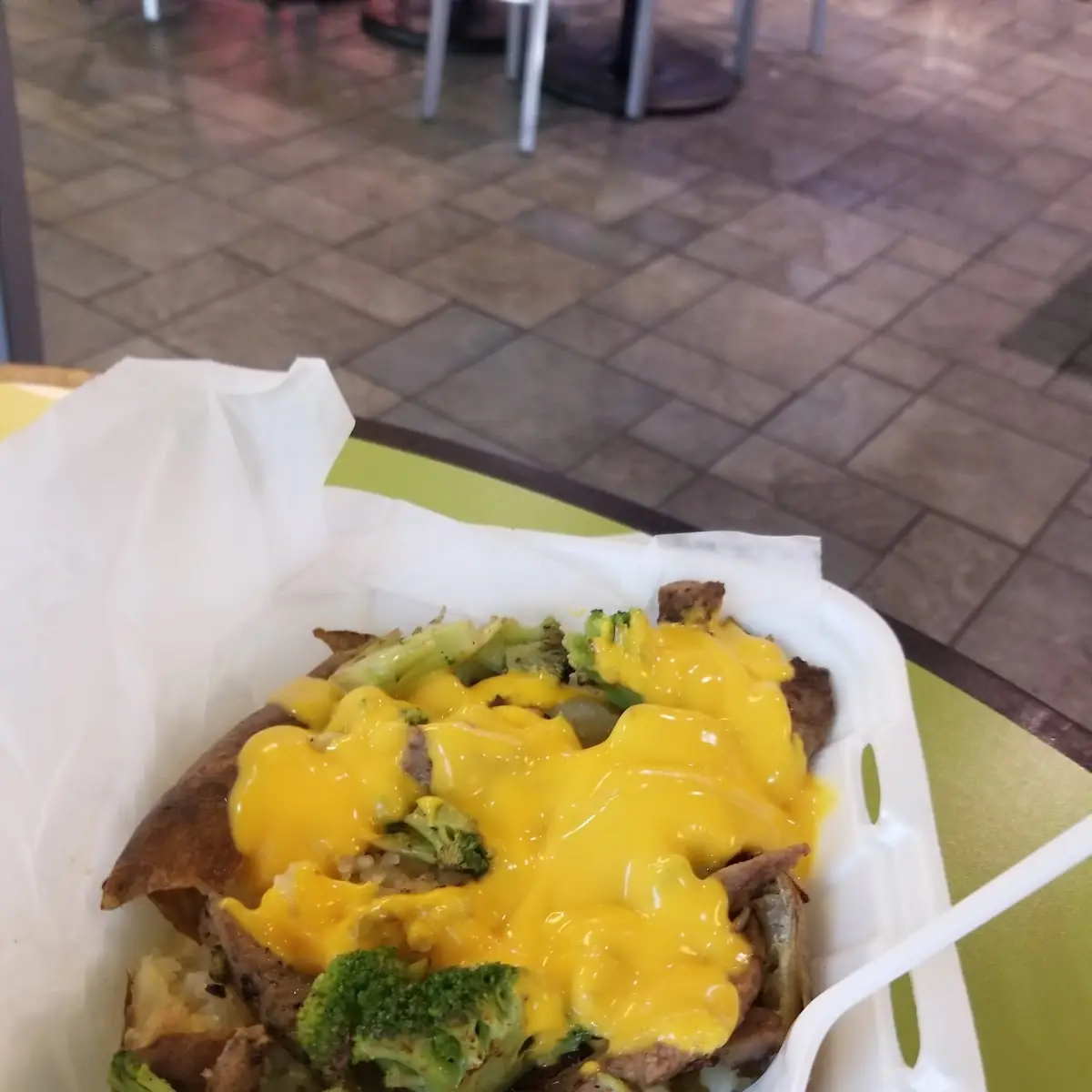 Baked Potato with Broccoli and Cheese