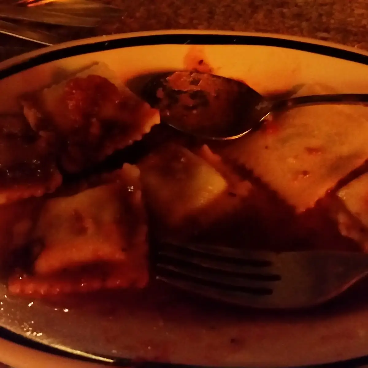 Ravioli with Meat Sauce