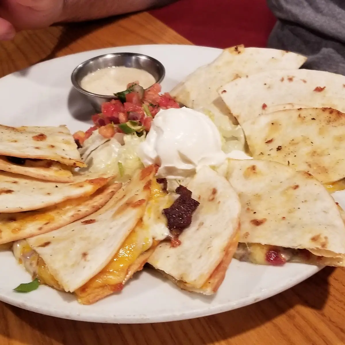 Bacon and Ranch Chicken Quesadilla